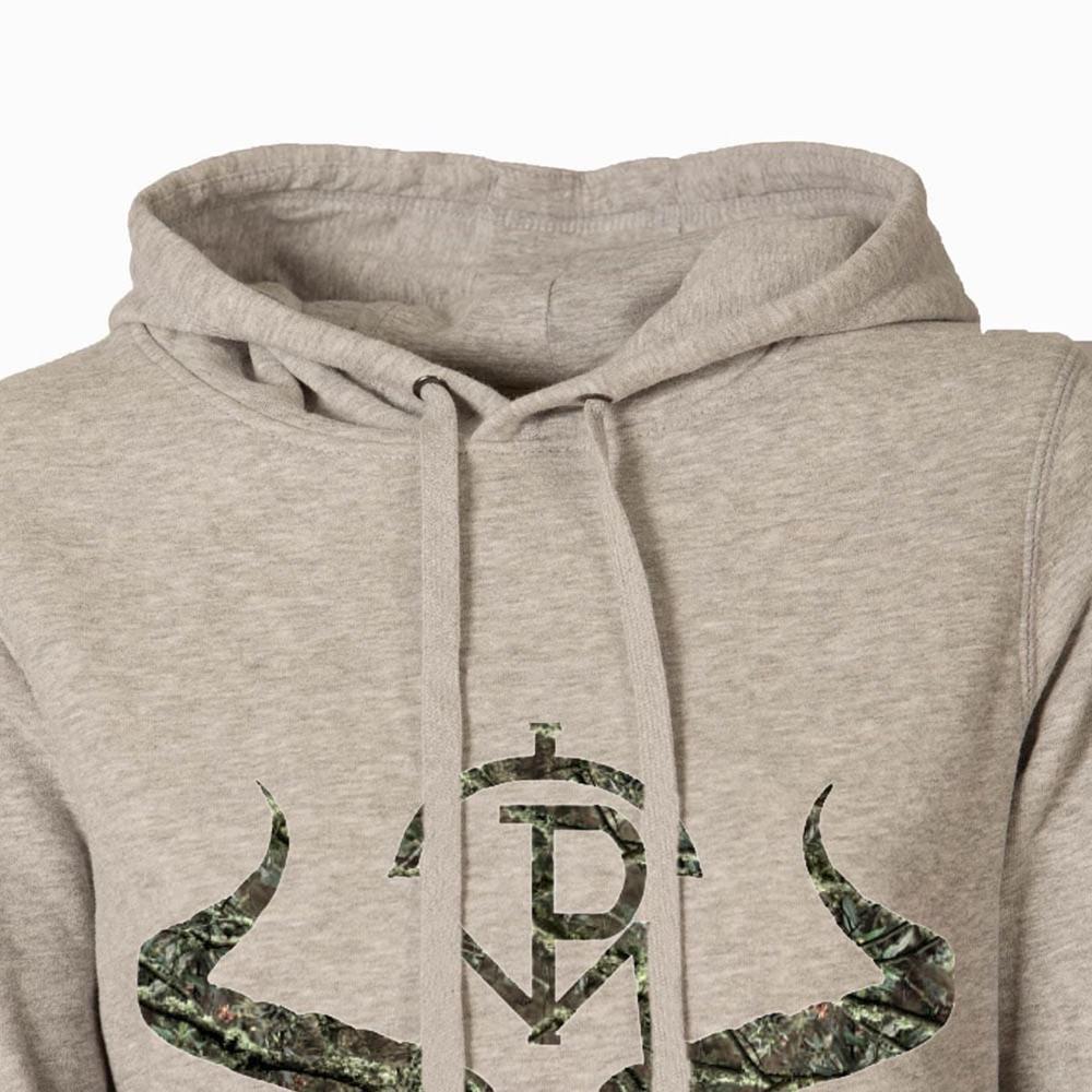 Sudadera Caza Mujer Pasión Morena 40001 Gris Algodón con Capucha 2/3