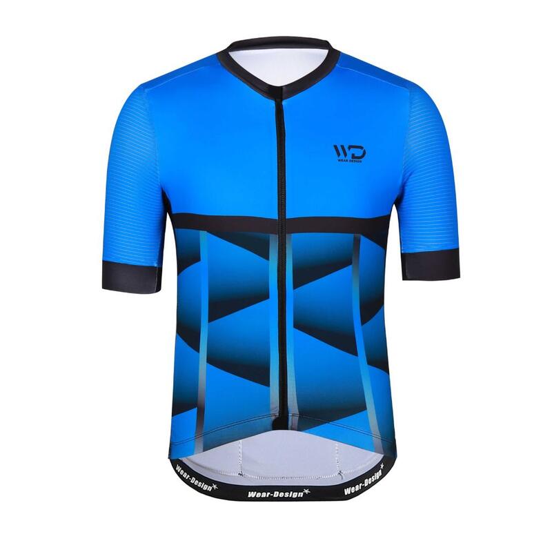 Camisola de ciclismo para homem CUBIC azul/preto