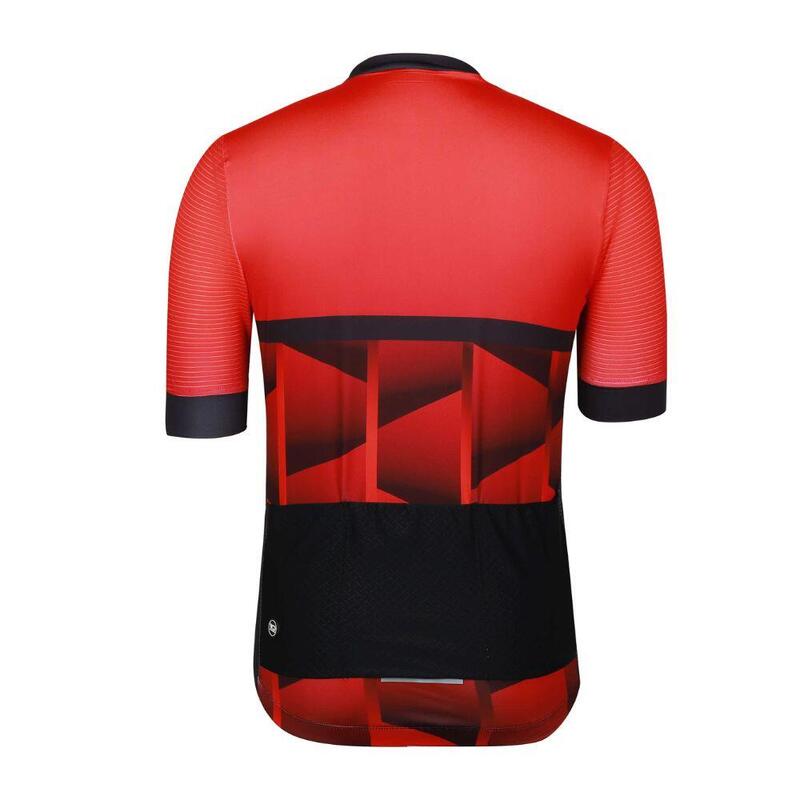 Maglia da ciclismo CUBIC uomo rosso/nero