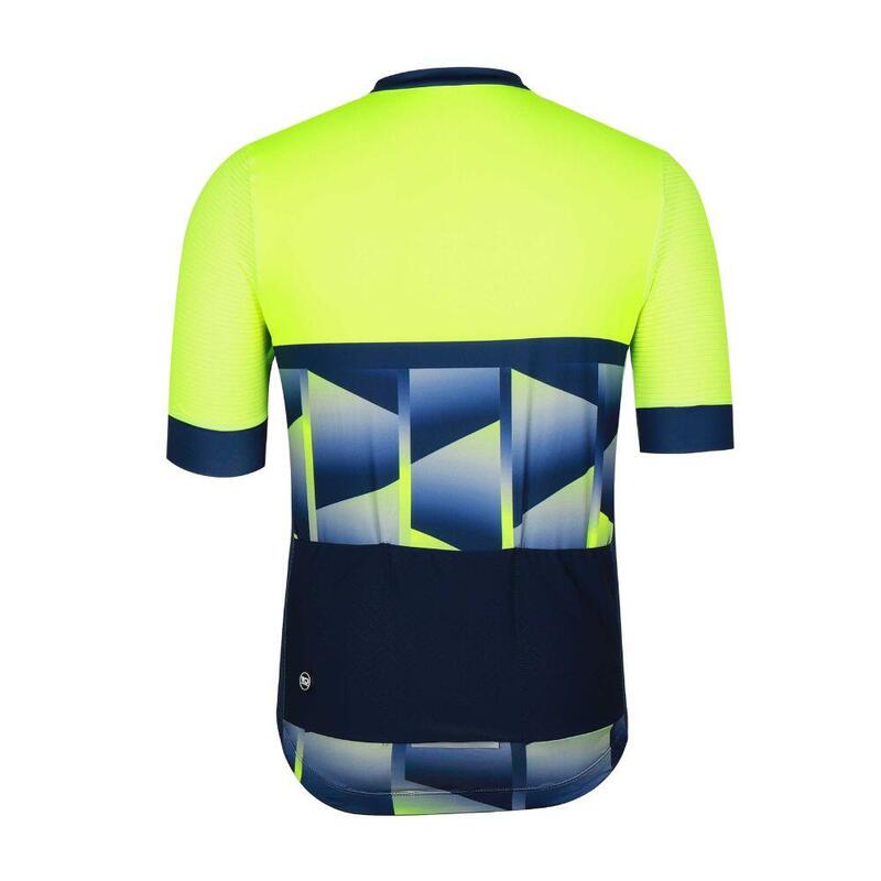 Maillot de cyclisme homme CUBIC bleu/jaune
