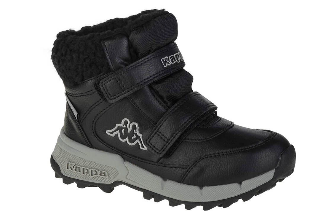 BUTY OCIEPLANE DZIECIĘCE KAPPA CZARNO-SZARE 260906K-1116
