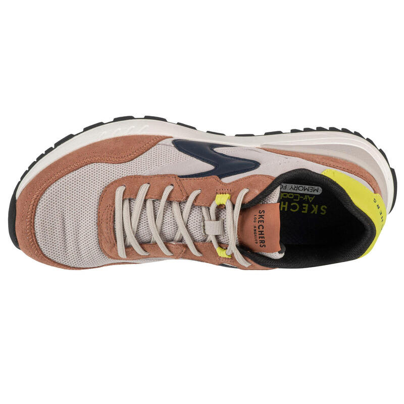 SKECHERS Uomo FURY FURY LACE LOW Sneakers Bruno / Grigio / Blu / Giallo