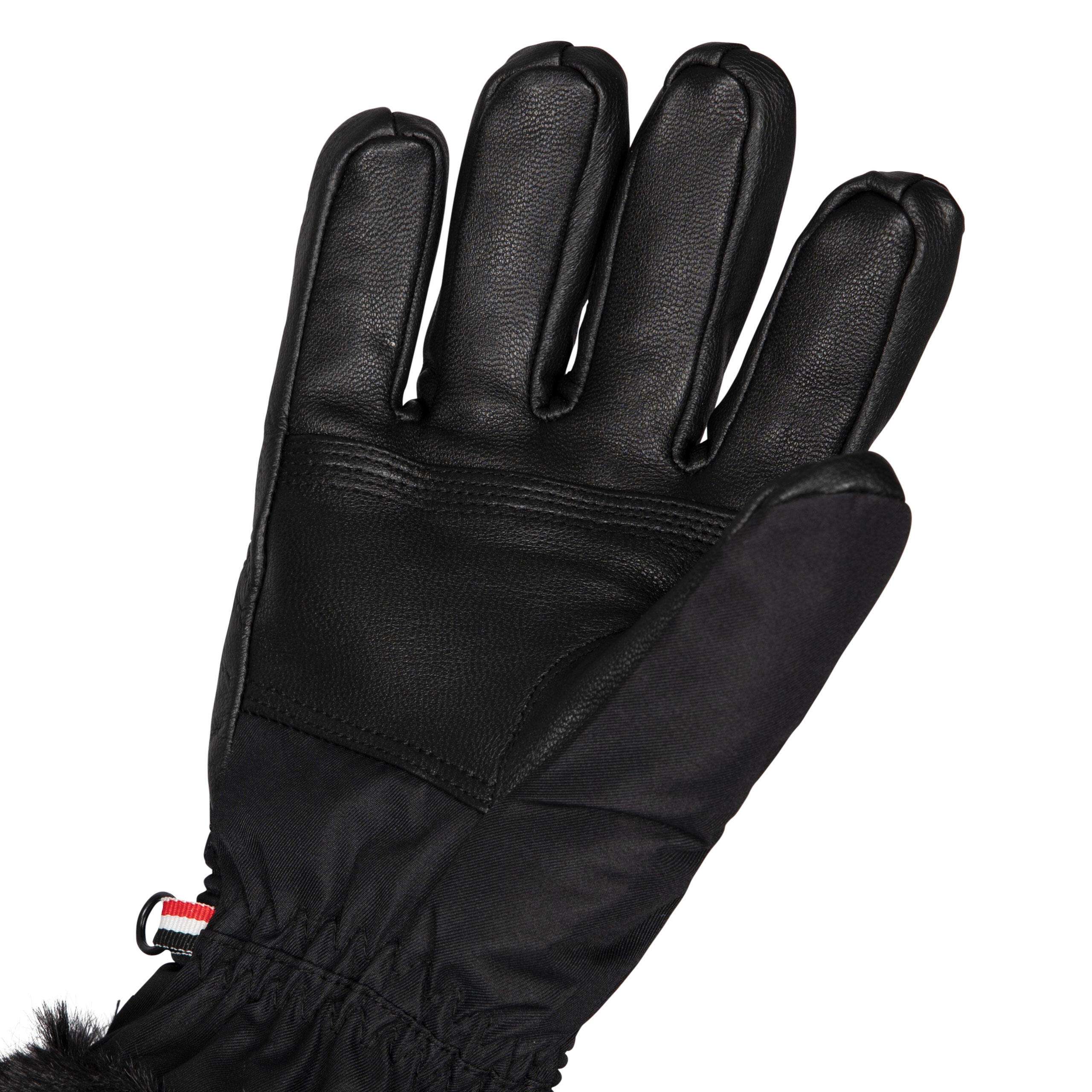 Womens Ski Gloves Sherpa Fleece Quilted Detail Dirin 4/5