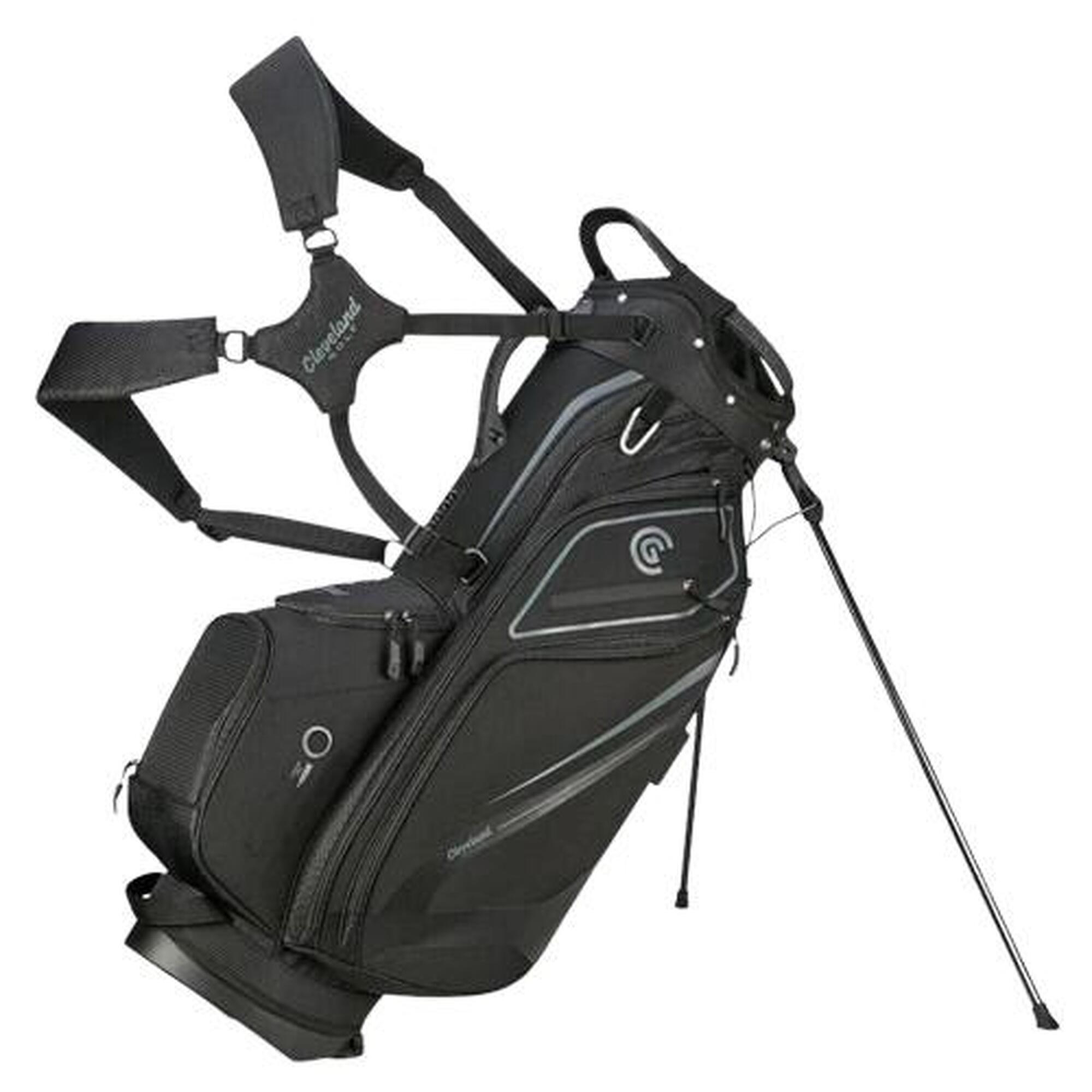 Cleveland Golf Saturday Bolsa con Trípode, Negro