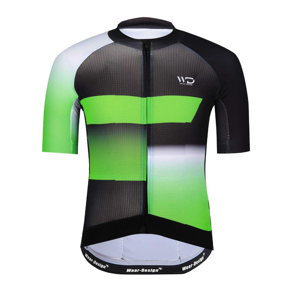 WEAR DESIGN FINISHER fietstrui voor heren Zwart/groen