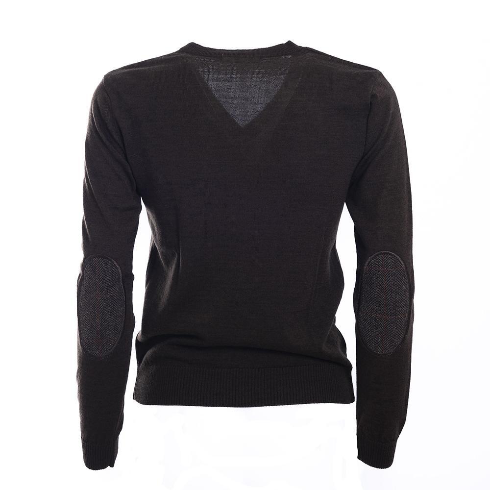 Jersey Caza Mujer Pasión Morena 04069 Marrón Cuello en Pico 5/5