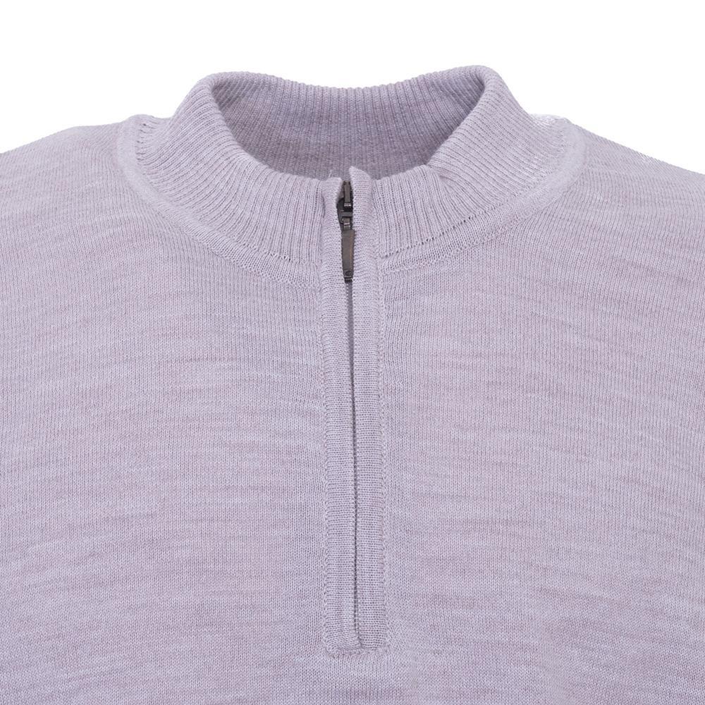 Jersey Caza Hombre Pasión Morena 03051 Gris Cuello con Cremallera 2/5