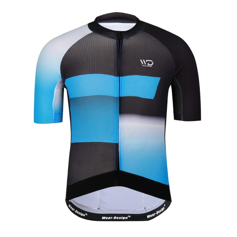 WEAR DESIGN Maglia da ciclismo FINISHER da uomo Nero/blu