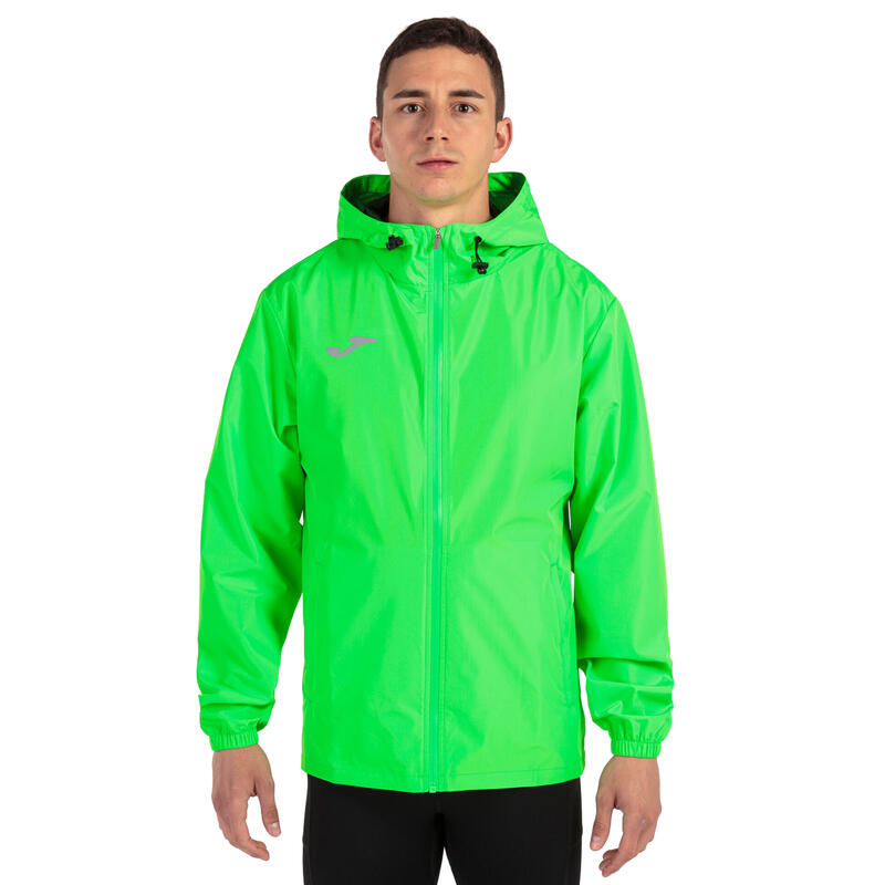 Chubasquero Running Hombre Joma Elite VIII Verde Flúor