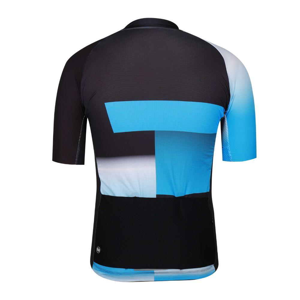 FINISHER heren fietstrui Zwart/blauw 2/4