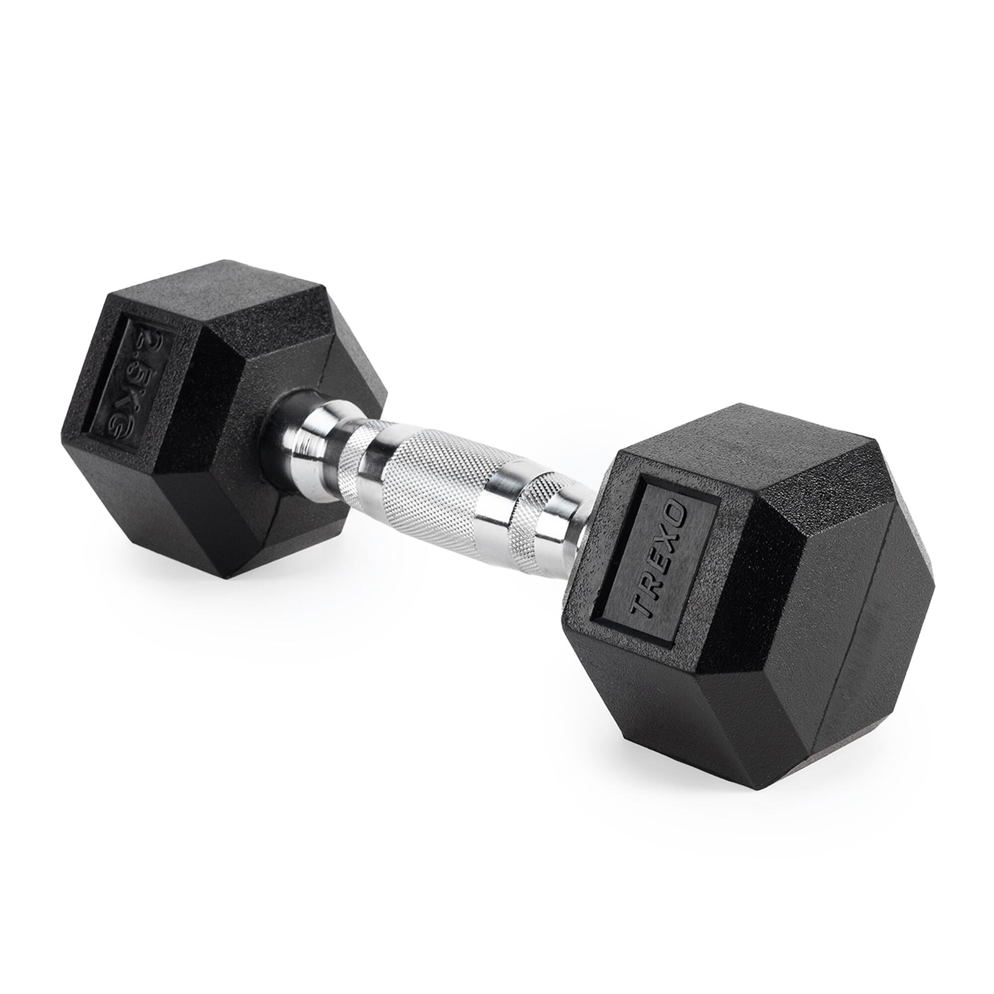 Haltere emborrachado TREXO Hex 2,5 kg