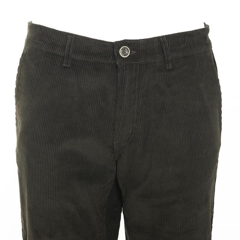 Pantalón Caza Hombre Pasión Morena 05033 Verde Pana Elástica Slim