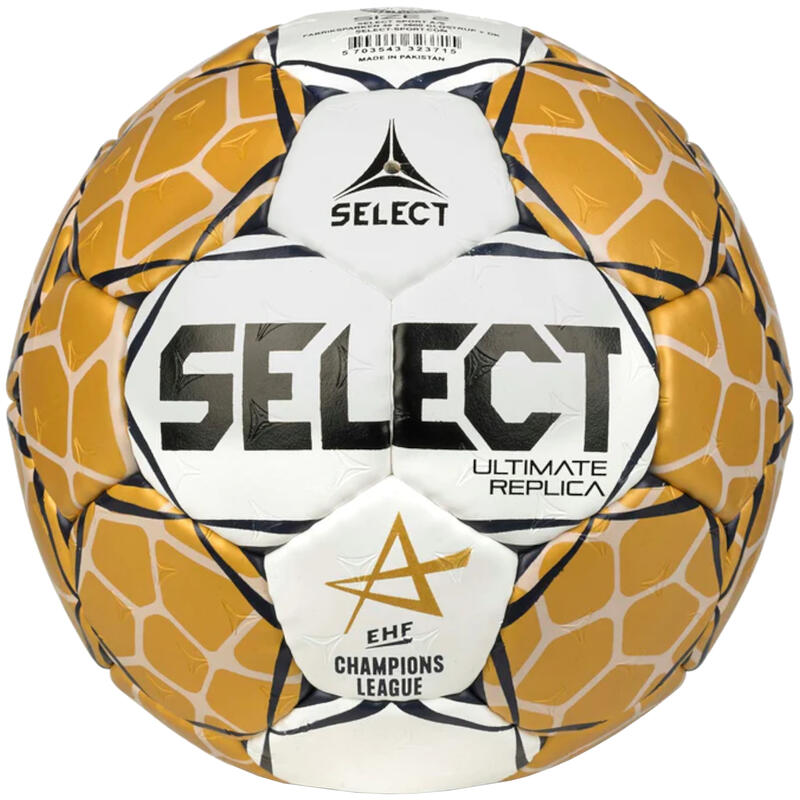 Select Ultimate Bajnokok Ligája v23 Replica kézilabda fehér/arany