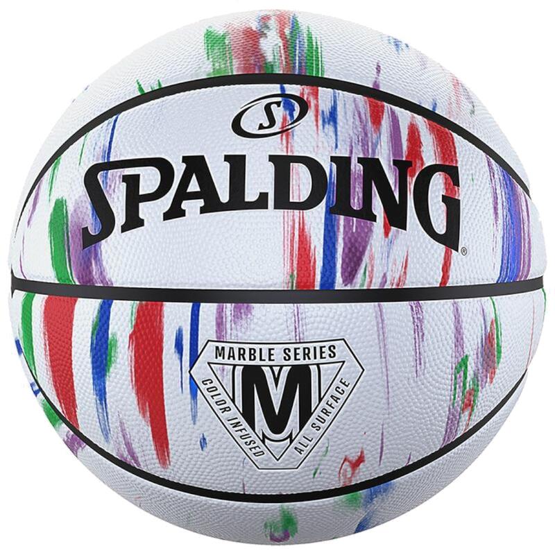 Spalding Basketball Marble White