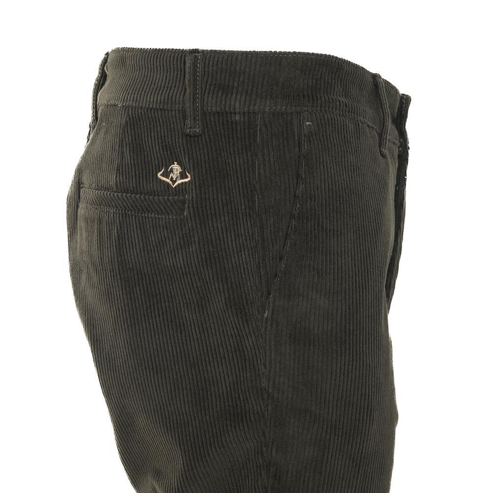 Pantalón Caza Hombre Pasión Morena 05033 Verde Pana Elástica Slim 2/5