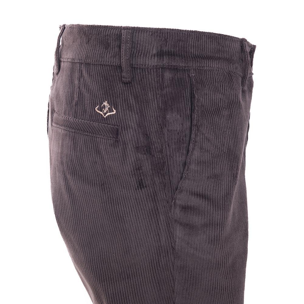 Pantalón Caza Hombre Pasión Morena 05033 Marrón Pana Elástica Slim 4/5