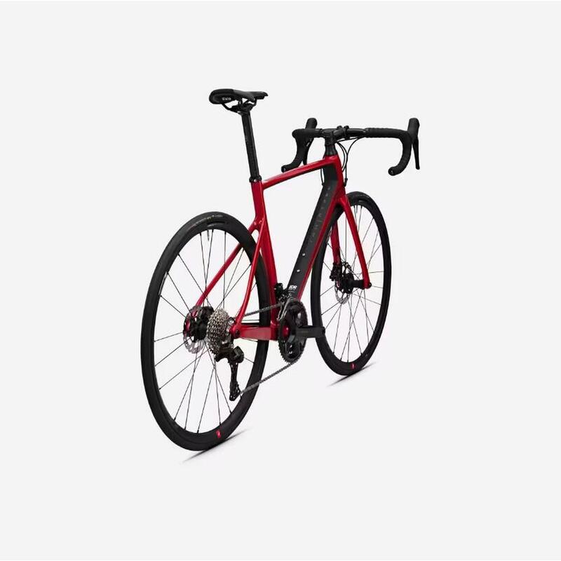 Seconde vie - VELO DE ROUTE EDR CF SHIMANO 105 12 VITESSES ROUGE - EXCELLENT