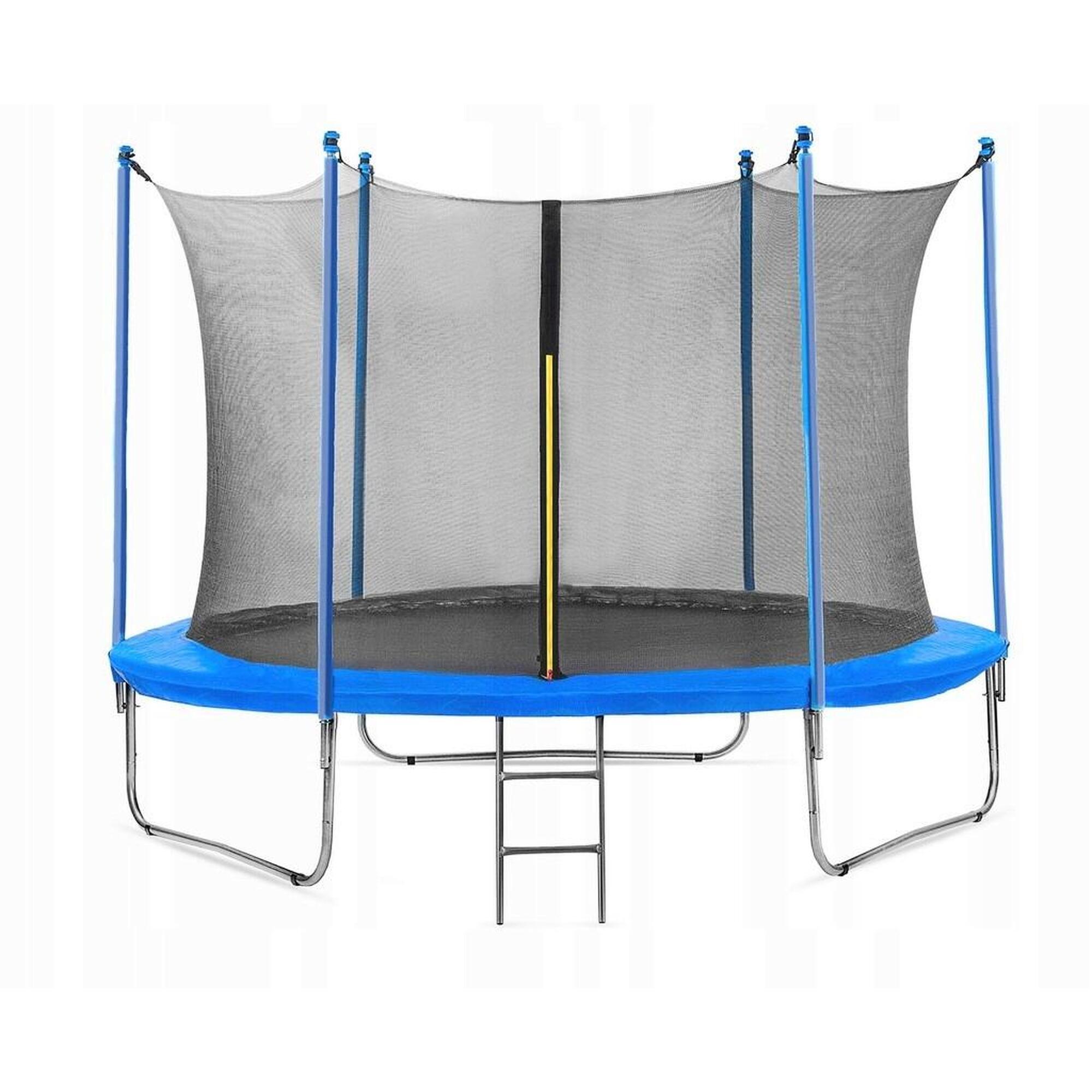 Trampolina ogrodowa z siatką wewnętrzną i drabinką 312 cm 10FT Explay Corciano