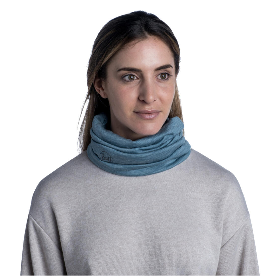 Neck warmers pour femmes Merino Lightweight Solid Tube Scarf 2/7