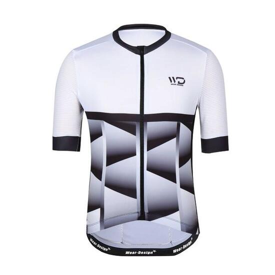 CUBIC maglia ciclismo uomo bianco/nero