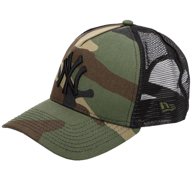 Férfi baseball sapka, New Era New York Yankees Clean Camo Trucker Cap, fekete