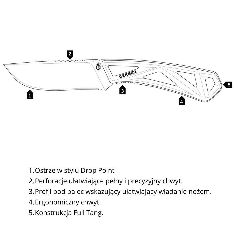 Nóż myśliwski Exo-Mod Drop Point 4/6