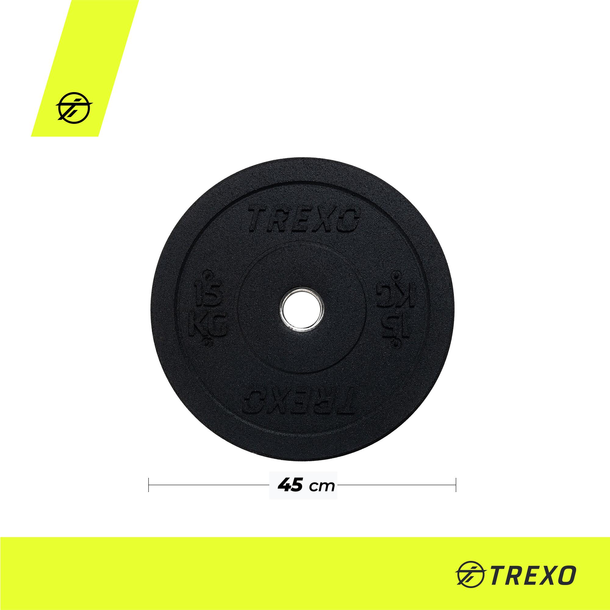 Peso del parachoques olímpico TREXO 15 kg 2/7
