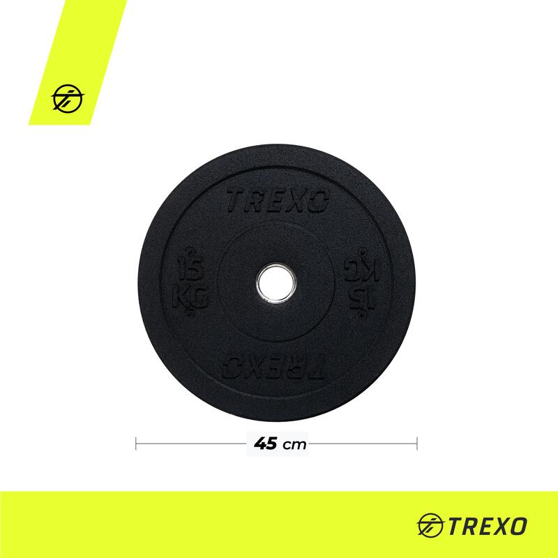 Greutatea barei de protecție TREXO Olympic 15 kg
