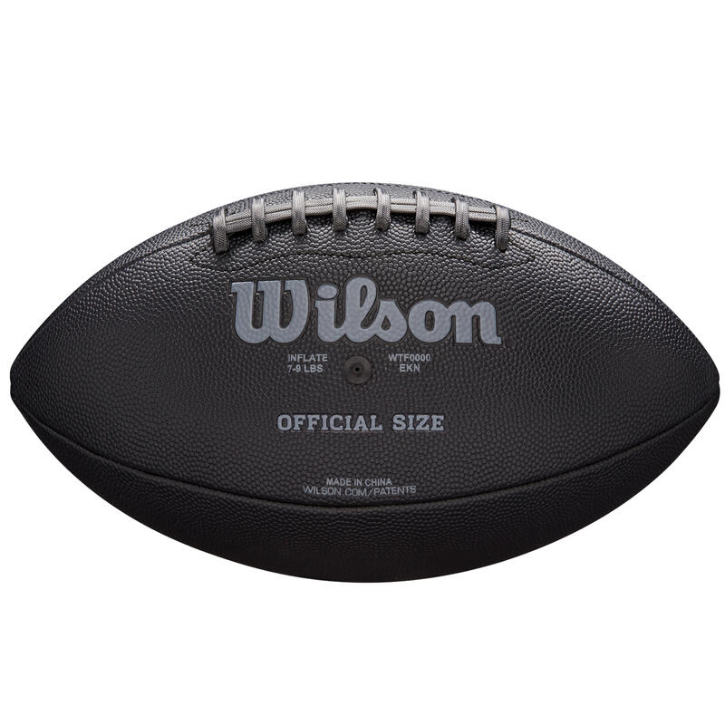 Amerikai futball labdák Wilson NFL Jet Black Jr FB Game Ball, 7-es méret