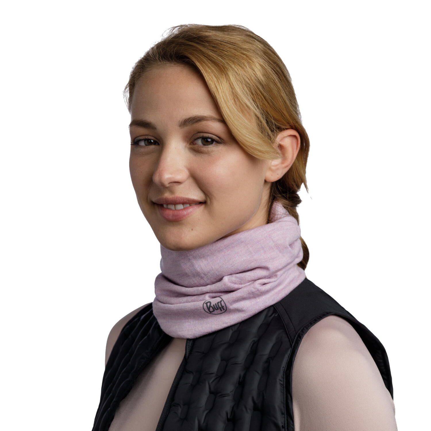 Braga de cuello Merino Midweight Unisex Buff Rosa 3/7