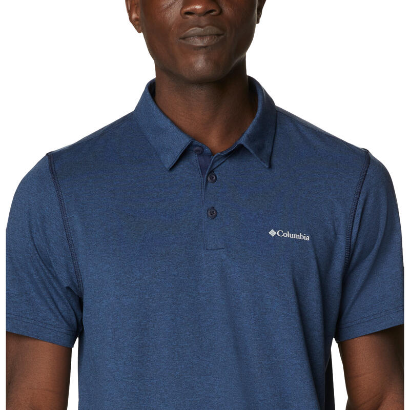 Férfi pólóing, Columbia Tech Trail Polo Shirt, sötétkék