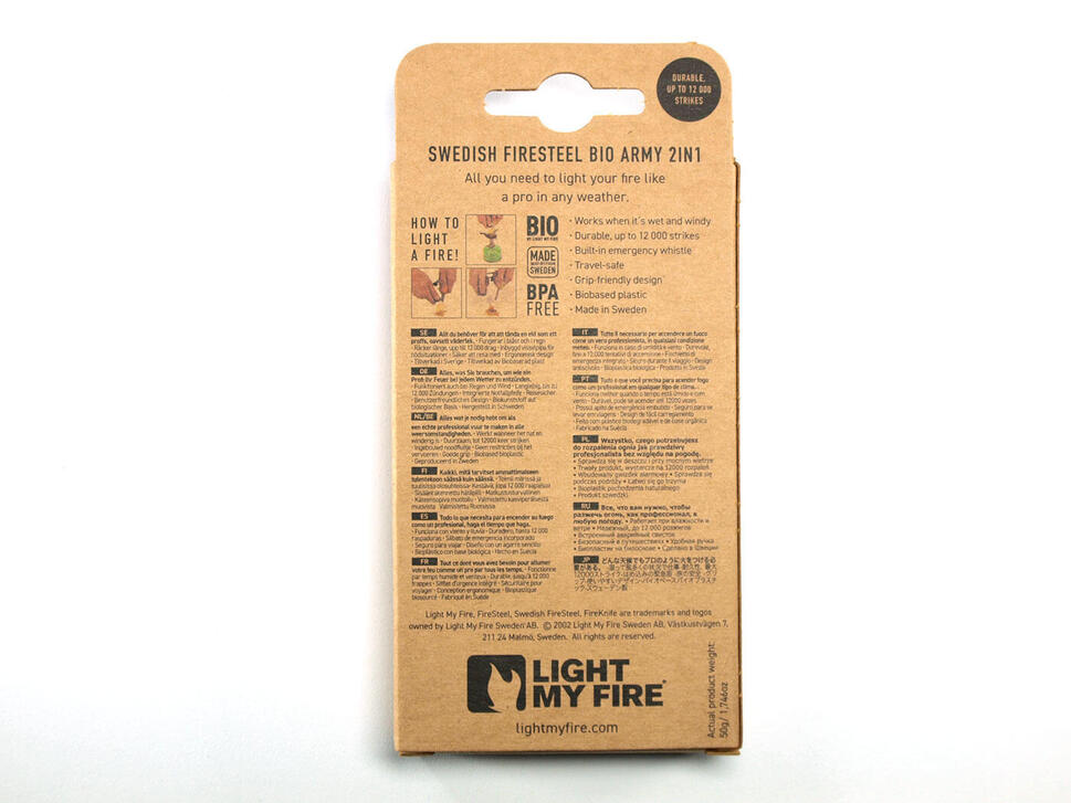 krzesiwo szwedzkie Light My Fire BioArmy Slatyblack