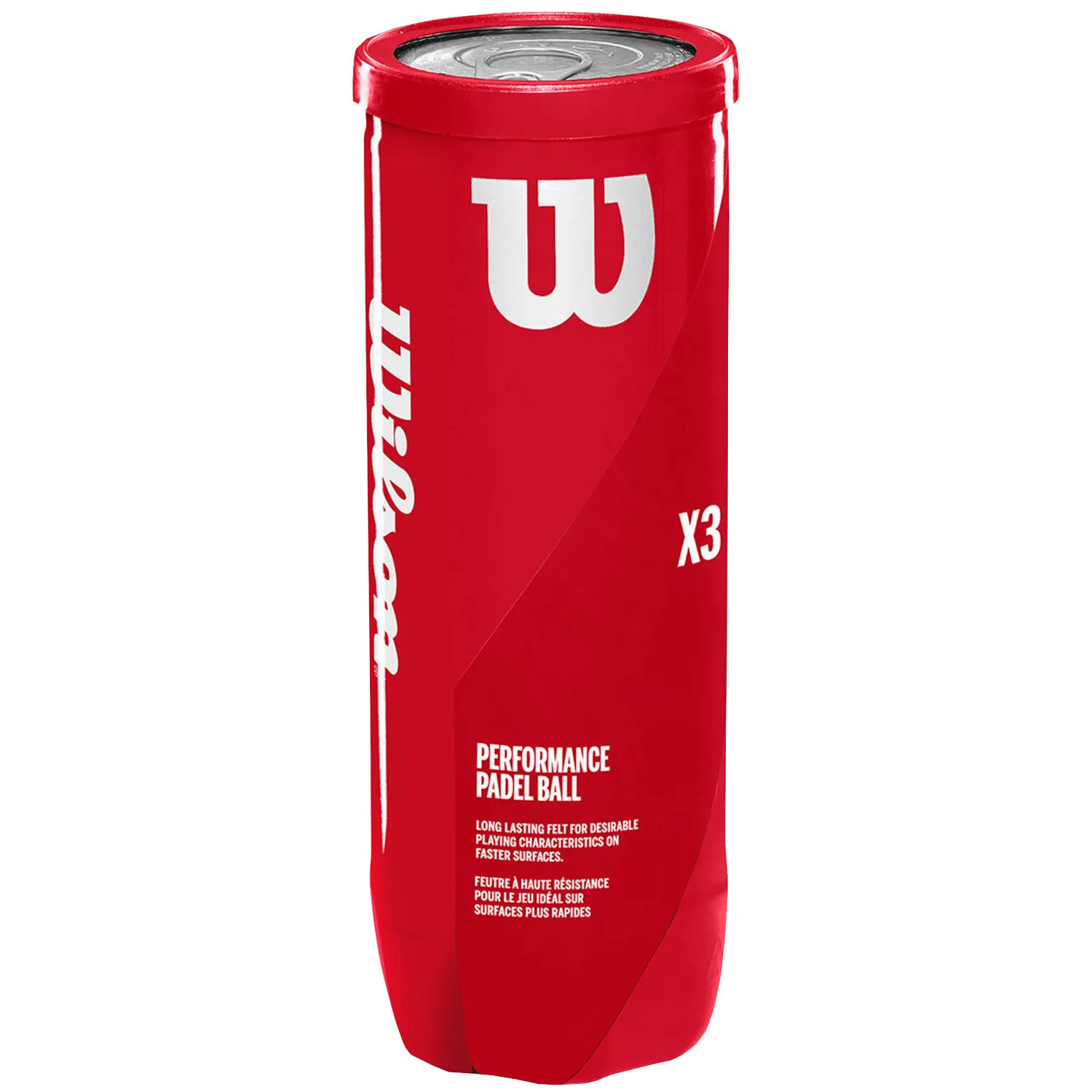 Wilson - Tube De Balles Wilson Padel X3 - Balle De Padel - Jaune - Taille Unique - Decathlon
