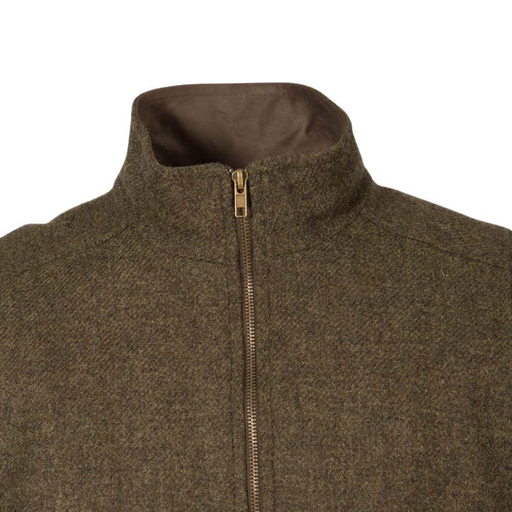 Chaleco Caza Hombre Pasión Morena 07039 Verde Tweed Acolchado Cremallera 4/5