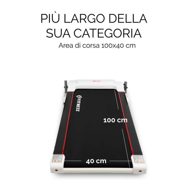 Tapis Roulant Elettrico Pieghevole 12 km/h con Bluetooth FF