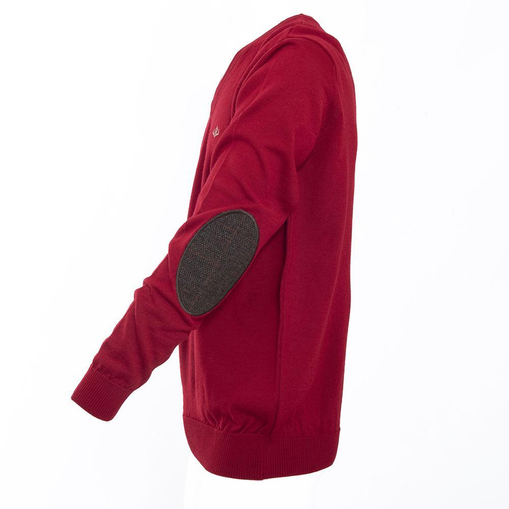 Jersey Caza Hombre Pasión Morena 03053 Rojo Cuello en Pico 4/5