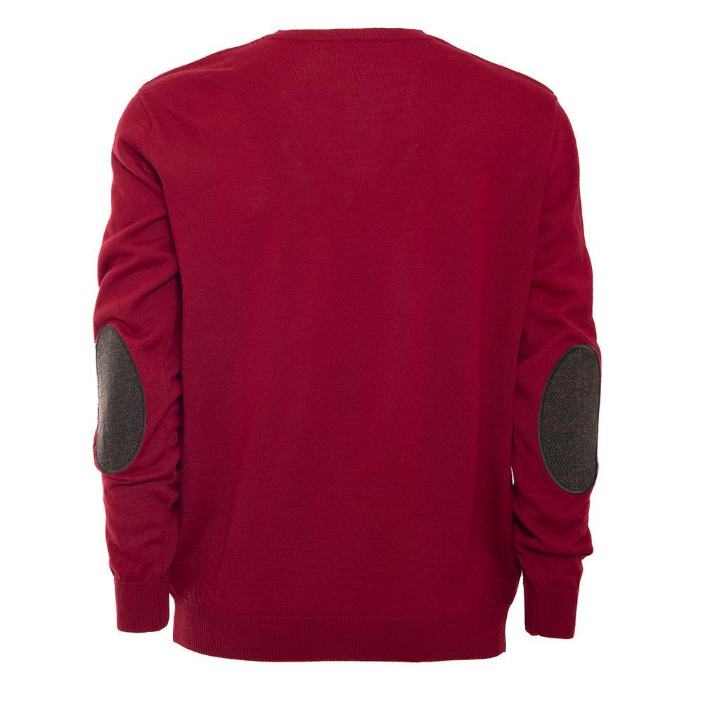 Jersey Caza Hombre Pasión Morena 03053 Rojo Cuello en Pico 5/5