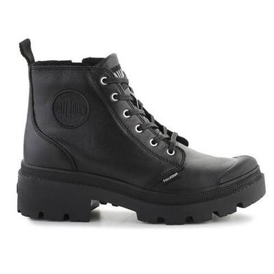 Schoenen universeel voor vrouwen palladium pallabase leather black