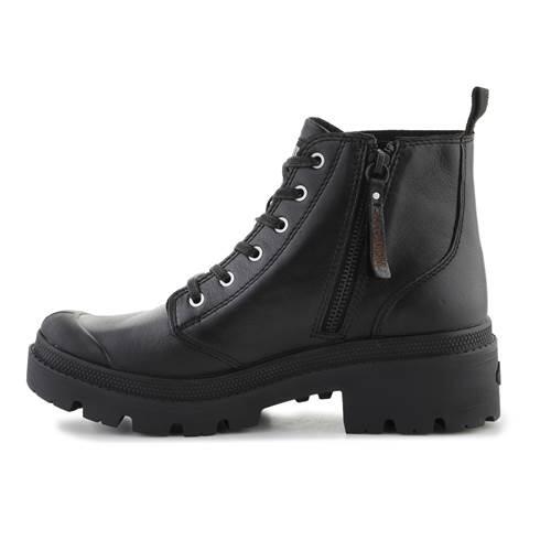 Chaussures universel femmes Palladium Pallabase Leather Black 5/5