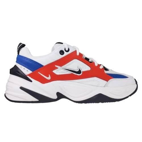 Chaussures universel femmes Nike M2k Tekno Summit White Black Team Orange 2/4
