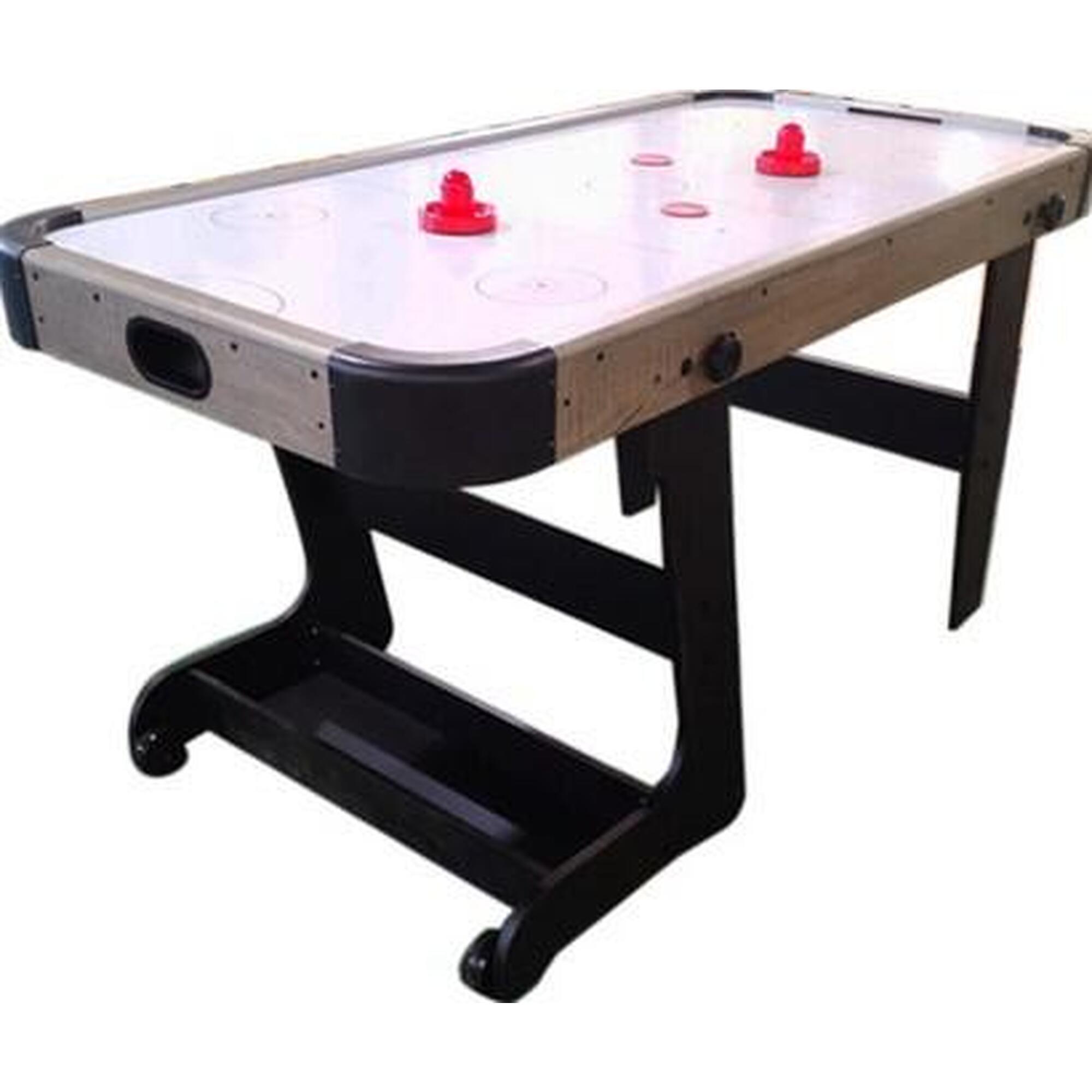 North Sports - North Typhoon Fold-up Table De Air Hockey Wood 5ft - Table De Air Hockey - Marron - No Size - Decathlon