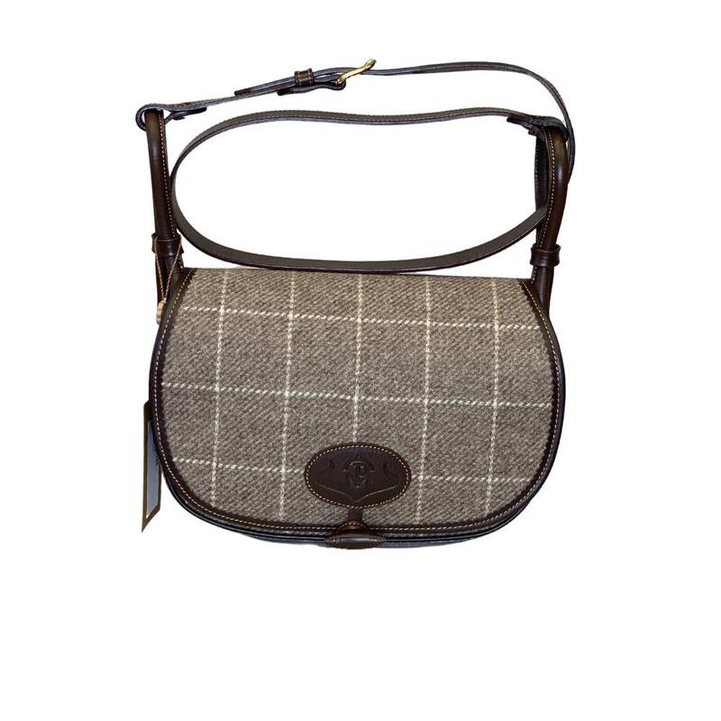 Bolso Bandolera Mujer Pasión Morena 29007 Gris Tweed Piel Ajustable