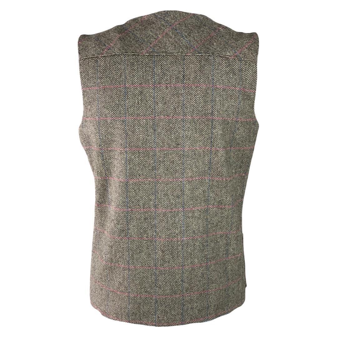 Chaleco Caza Hombre Pasión Morena 07008 Caqui Gris Tiro Tweed 2/4