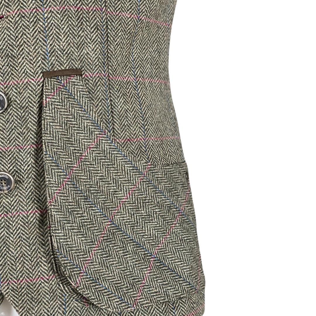 Chaleco Caza Hombre Pasión Morena 07008 Caqui Gris Tiro Tweed 4/4