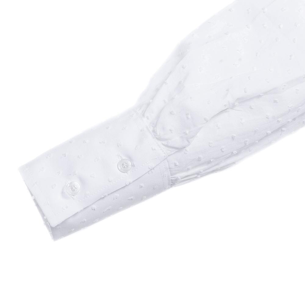 Camisa Caza Mujer Pasión Morena 02089 Blanca Manga Larga Plumeti Lazo 4/6