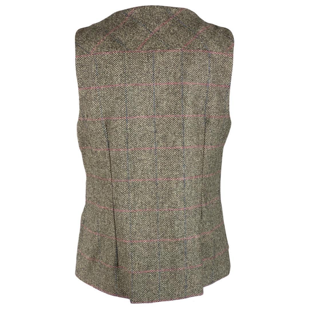 Chaleco Caza Mujer Pasión Morena 08012 Caqui Gris Tiro Tweed 2/4