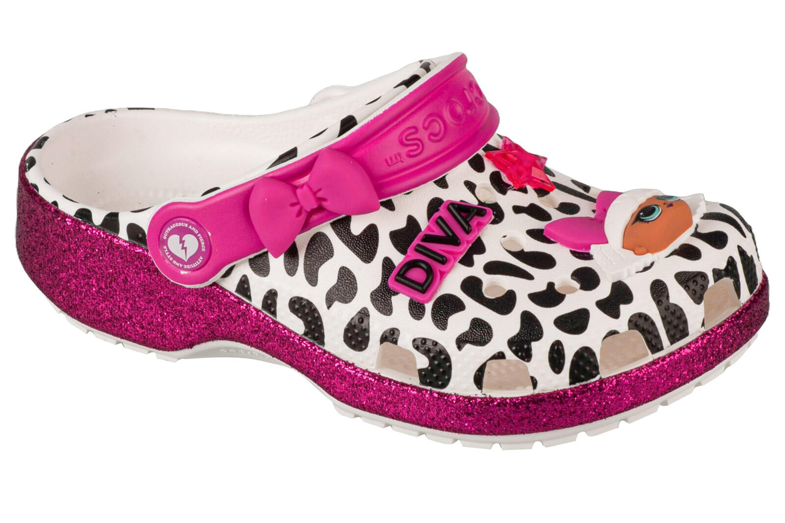 Chinelos de natação para menina lol surprise diva girls classic clog