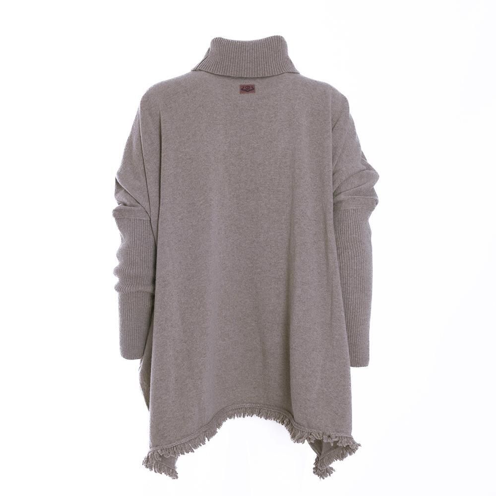 Poncho Caza Mujer Pasión Morena 04067 Topo Corto Cuello Alto 5/5