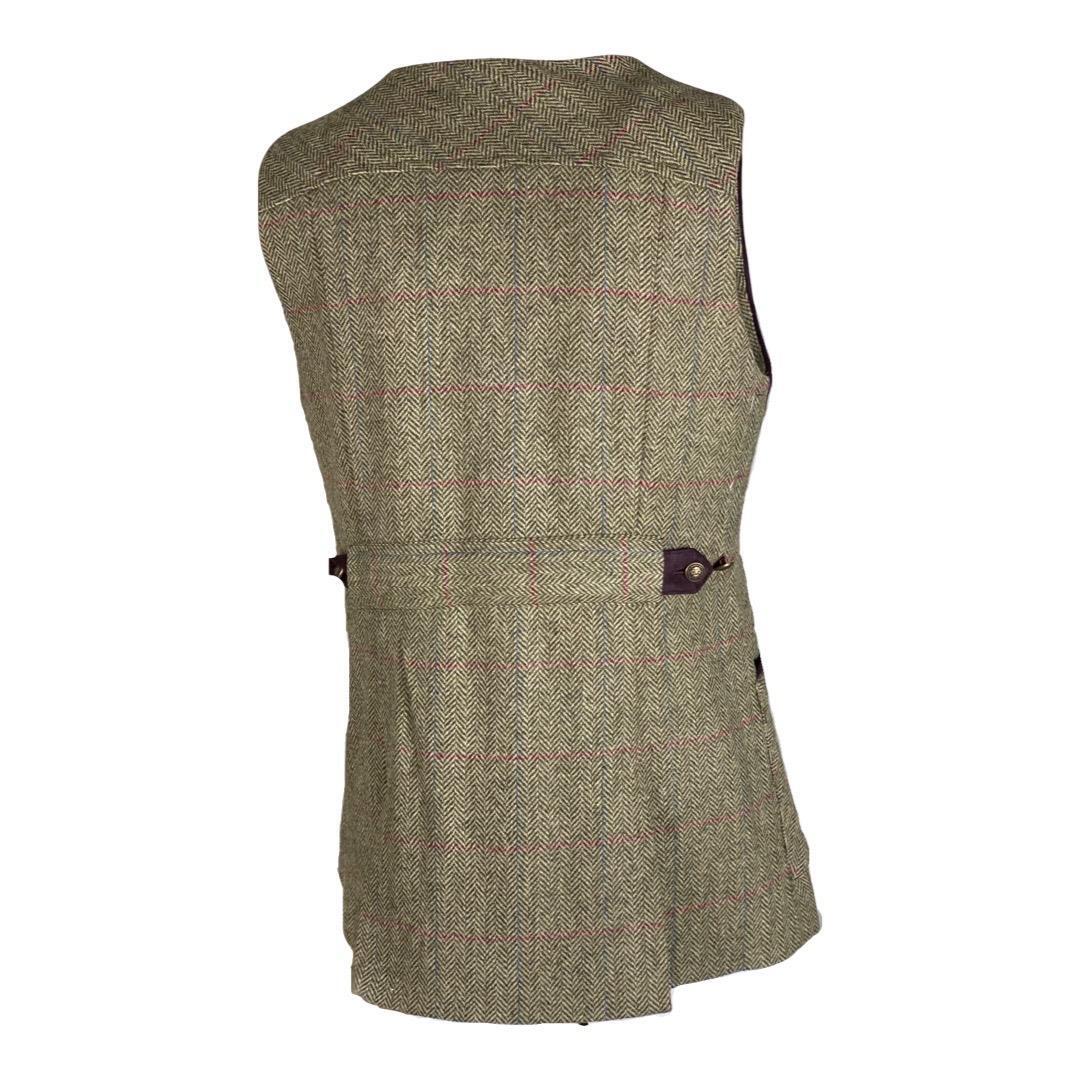 Chaleco Caza Mujer Pasión Morena 08034 Caqui Gris Tiro Tweed Largo 4/5