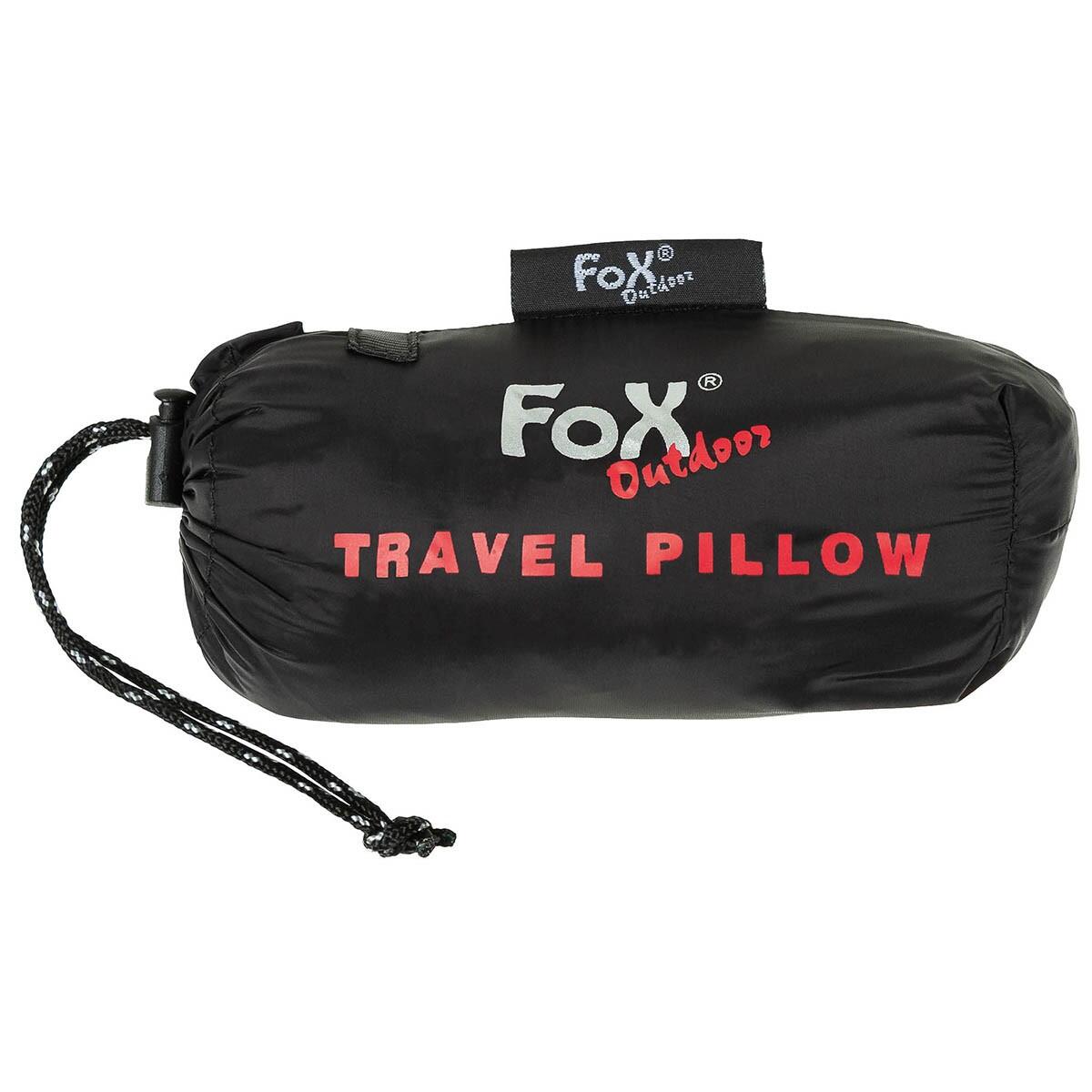 Fox Outdoor Inflatable Travel Pillow Black 2/2